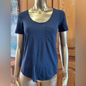 Babaton Navy Short Sleeve Tee